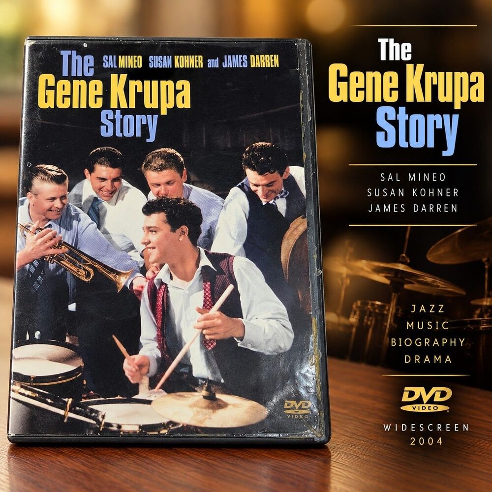 The Gene Krupa Story DVD 2004 Sal Mineo James Darren Jazz Widescreen